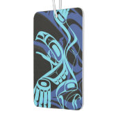 Black Blue Haida Eagle Thunder Bird Native Art Autolufterfrischer (Links)