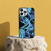 Black Blue Haida Eagle Thunder Bird Native Art Case-Mate iPhone Hülle