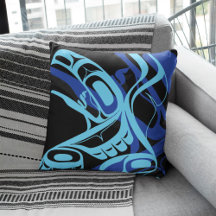 Black Blue Haida Eagle Thunder Bird Native Art