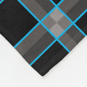 Black Blue Karo Fleece Blanket (Ecke)