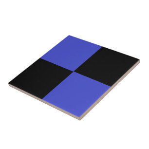 Black Blue Karo Keramic Tile Fliese