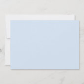 Black Blue Little Man Baby Dusche Einladung (Rückseite)