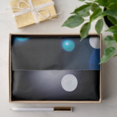 Black & Blue Midnight Sparkle Neon Glow New Year Seidenpapier (Geschenk)