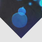 Black & Blue Midnight Sparkle Neon Glow New Year Seidenpapier (Ausschnitt)