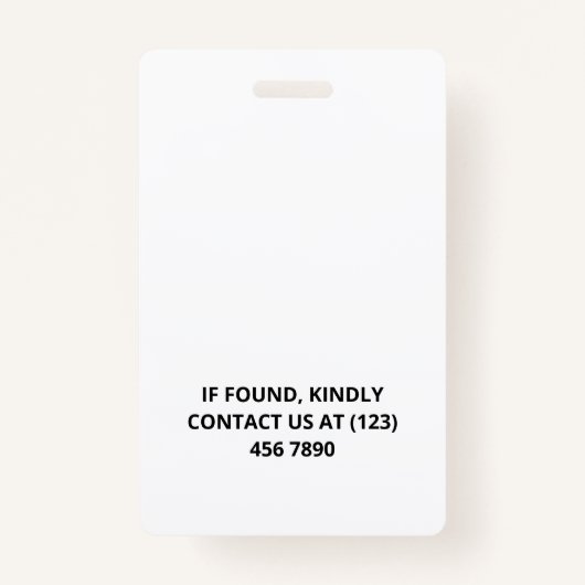 Black Blue Molecules ID Foto Ausweis (Rückseite)