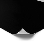 Black & Blue Motivierend Featless Eagle Poster (Ecke)