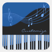Black & Blue Musical Melody Stickers (Vorderseite)