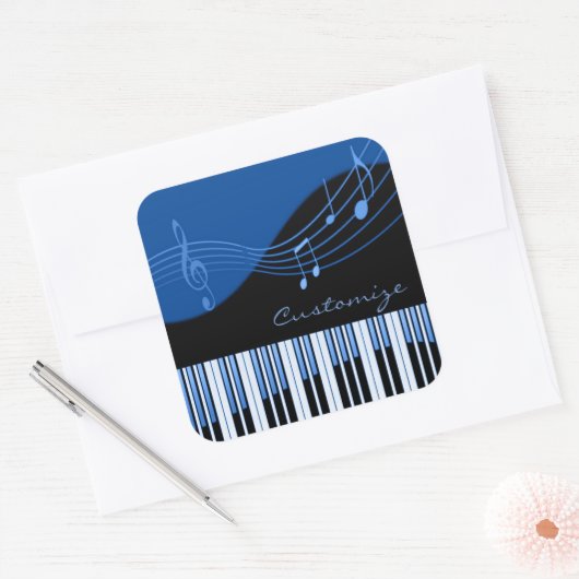 Black & Blue Musical Melody Stickers (Umschlag)