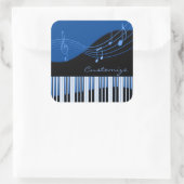 Black & Blue Musical Melody Stickers (Tasche)