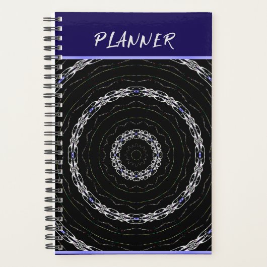 Black Blue n Silver Planner Planer (Vorderseite)