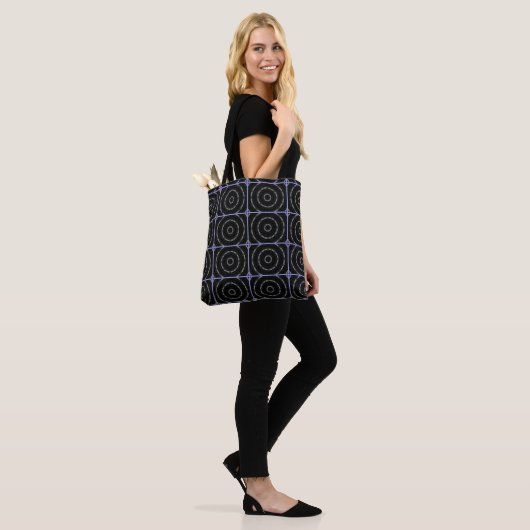 Black Blue n Silver Tote Bag Tasche (Am Model)