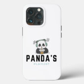 Black Blue Panda Playlist iPhone 13 Pro Hüllen (Rückseite)