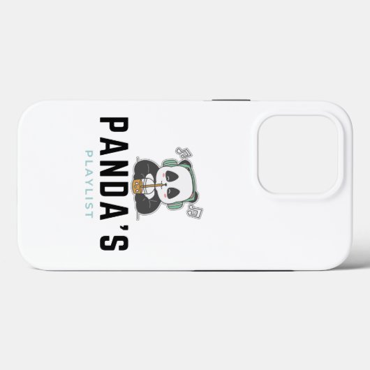 Black Blue Panda Playlist iPhone 13 Pro Hüllen (Rückseite (Horizontal))