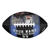 Black Blue Player Name Name Team Foto Football (Vorderseite)