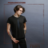 Black & Blue Predynastic Ägyptisches Krokodil T-Shirt