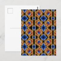 Black Blue Red Gold Ombre Abstrakte Kunst