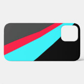 Black Blue Red Gray Muster Case-Mate iPhone Hülle (Rückseite (Horizontal))