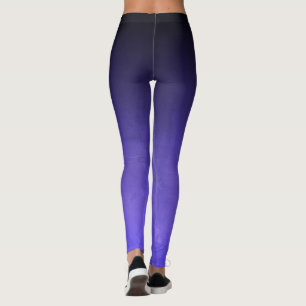 Black Blue Rusticus ombre dunkel Leggings
