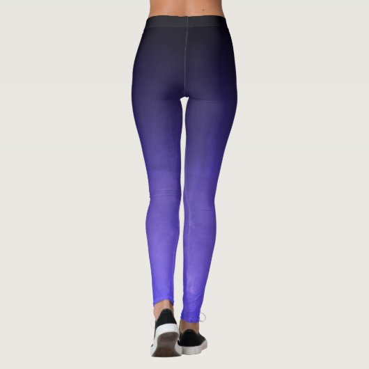Black Blue Rusticus ombre dunkel Leggings (Rückseite)