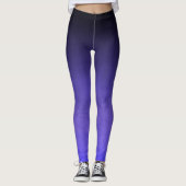 Black Blue Rusticus ombre dunkel Leggings (Vorderseite)
