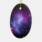 Black Blue und Lila Galaxy Cluster Space Foto Keramikornament (Links)