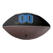 BLACK BLUE UND SILVER GRAU Custom Football (Gedreht 270)