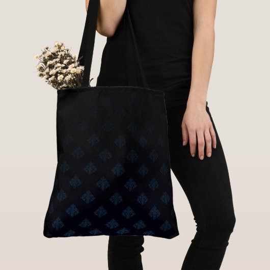 Black & Blue Vintag Diamond Motif Tasche (Von Nahem)