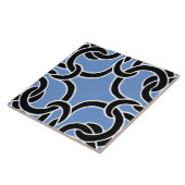 Black Blue White Celtic Knot Nahtlose Muster Tile Fliese (Seite)