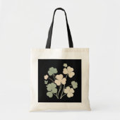 "Black Blume Jumbo Tote Bag - Ai Design Tragetasche (Vorne)