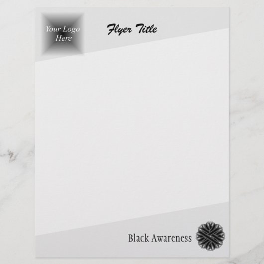 Black Blume Ribbon von Kenneth Yoncich Flyer (Vorne)