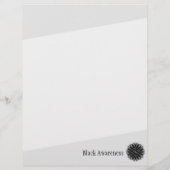 Black Blume Ribbon von Kenneth Yoncich Flyer (Hinten)