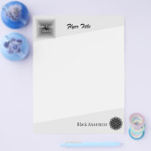 Black Blume Ribbon von Kenneth Yoncich Flyer (Einzeln)