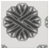 Black Blume Ribbon von Kenneth Yoncich Stoff (Nahaufnahme)