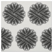 Black Blume Ribbon von Kenneth Yoncich Stoff (Muster)