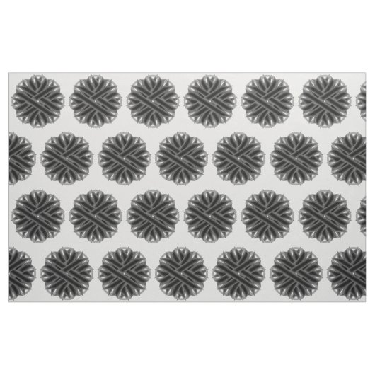 Black Blume Ribbon von Kenneth Yoncich Stoff (Fat Quarter (45,7 x 55,9 cm))
