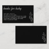 Black Blume Summer Fall Geschenkbücher Baby Begleitkarte (Vorne/Hinten)