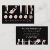 Black Blush Pink Eyelash Curl Makeup Tools Loyalit Visitenkarte (Vorne/Hinten)