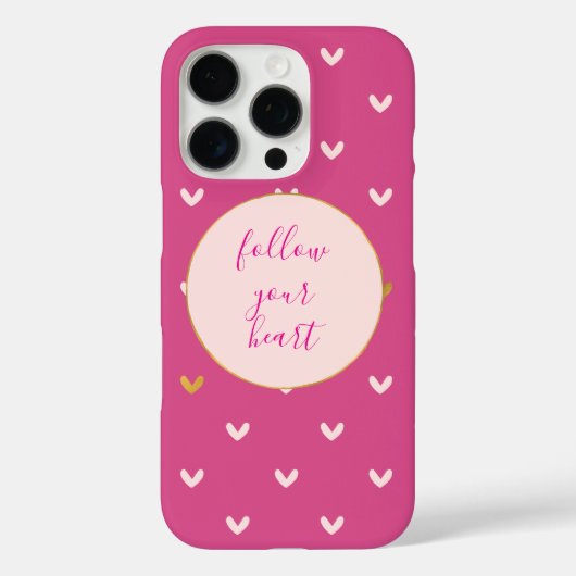 Black Blush Pink Gold Hearts Case-Mate iPhone Hülle (Rückseite)