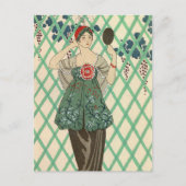 Black Bodice von George Barbier Postkarte (Vorderseite)