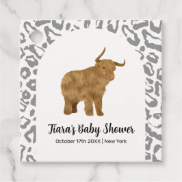 Black Boho Arch Holy Cow Western Babydusche Geschenkanhänger