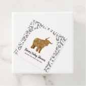 Black Boho Arch Holy Cow Western Babydusche Geschenkanhänger (Beispiel)