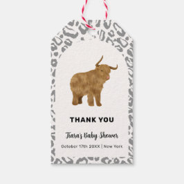 Black Boho Arch Holy Cow Western Babydusche Geschenkanhänger