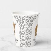 Black Boho Arch Holy Cow Western Babydusche Pappbecher (Rechts)