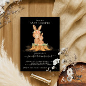Black Boho Familie Rabbit Mommy Babydusche Einladung