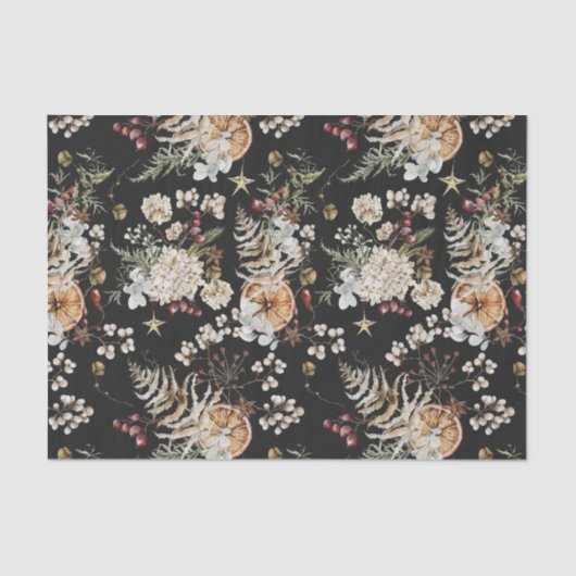 Black Boho Seidenpapier (Vorderseite)