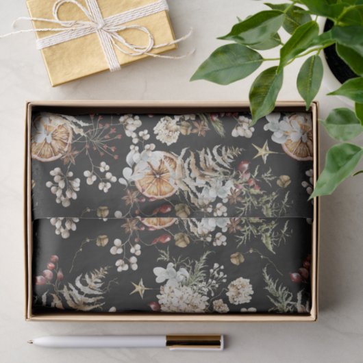 Black Boho Seidenpapier (Geschenk)