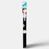 Black Bokeh Personalisiert Monogram Iphone Case-Mate iPhone Hülle (Rückseite / Links)