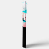 Black Bokeh Personalisiert Monogram Iphone Case-Mate iPhone Hülle (Rückseite / Rechts)