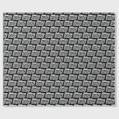 Black Bold Brush Class of 2025 Wrapping Paper Geschenkpapier (Flach)
