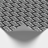 Black Bold Brush Class of 2025 Wrapping Paper Geschenkpapier (Ecke)